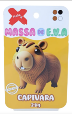 MASSINHA DE EVA CRIATIVA CAPIVARA C/04 CORES 28 G