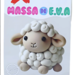 MASSINHA DE EVA CRIATIVA OVELHA C/04 CORES 28 G