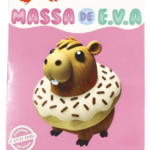 MASSINHA DE EVA CRIATIVA CAPIVARA COM ROSQUINHA C/04 CORES 28 G
