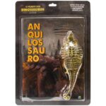LIVRO MUNDO DOS DINOSSAUROS + BRINQUEDO ANQUILOSSAURO COLECIONÁVEL ARTICULADO E REALISTA