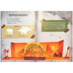 LIVRO MUNDO DOS DINOSSAUROS + BRINQUEDO ESTEGOSSAURO COLECIONÁVEL ARTICULADO E REALISTA - Imagem 2