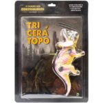LIVRO MUNDO DOS DINOSSAUROS + BRINQUEDO TRICERÁTOPO COLECIONÁVEL ARTICULADO E REALISTA