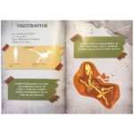 LIVRO MUNDO DOS DINOSSAUROS + BRINQUEDO VELOCIRAPTOR COLECIONÁVEL ARTICULADO E REALISTA - Imagem 2