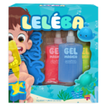 LELÉBA GEL MÁGICO FUNDO DO MAR- AZUL, VERMELHO E AMARELO