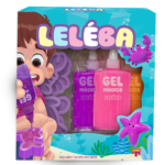 LELÉBA GEL MÁGICO FUNDO DO MAR- ROSA, VIOLETA E LARANJA